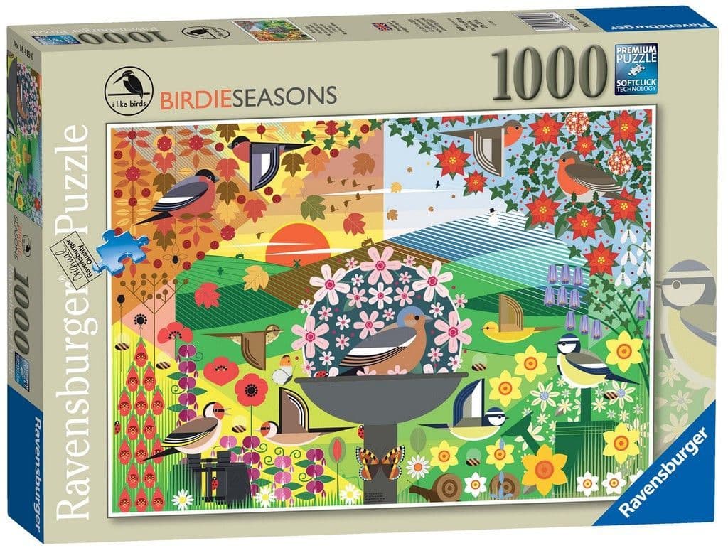 Ravensburger - I Like Birds - Birdie Seasons - 1000 Piece Jigsaw Puzzle