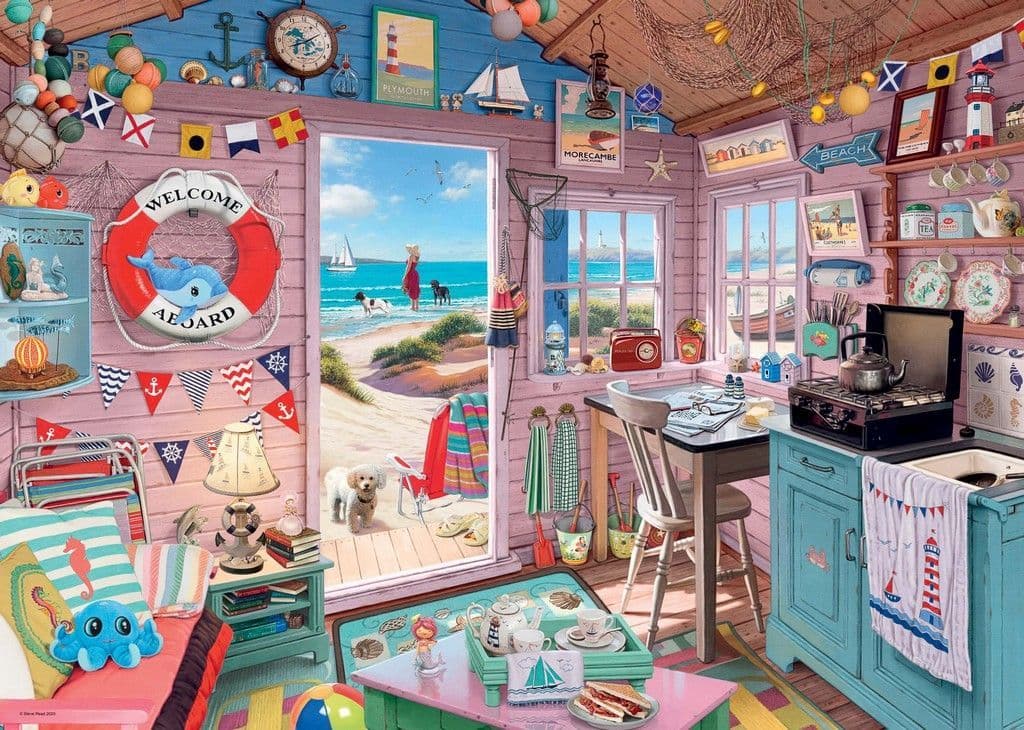 Ravensburger - My Haven No 7 - The Beach Hut - 1000 Piece Jigsaw Puzzle