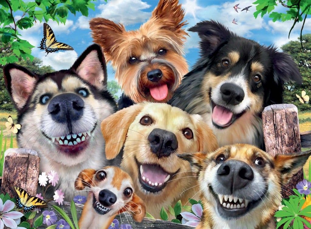 Ravensburger - Selfies Dogs Delight - 500 Piece Jigsaw Puzzle