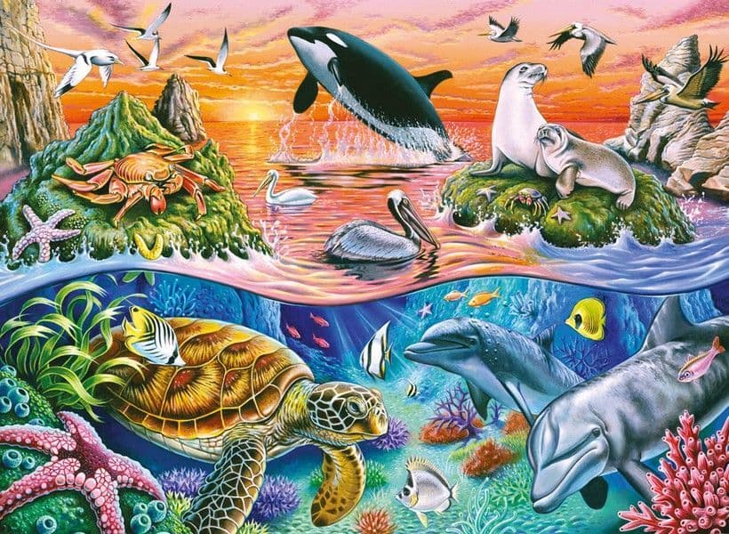 Ravensburger - Beautiful Ocean - 100XXL Piece Jigsaw Puzzle