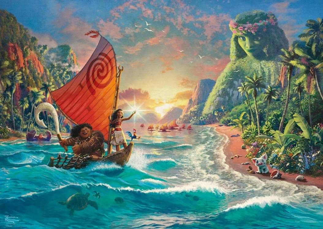 Schmidt - Thomas Kinkade - Disney Moana - 1000 Piece Jigsaw Puzzle