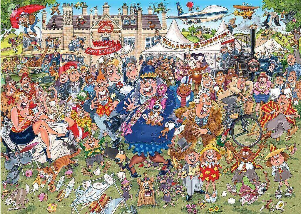 Wasgij Original 40 25th Anniversary Garden Party - 1000 Piece Jigsaw Puzzle