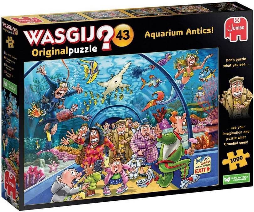 Wasgij Original 43 Aquarium Antics! - 1000 Piece Jigsaw Puzzle