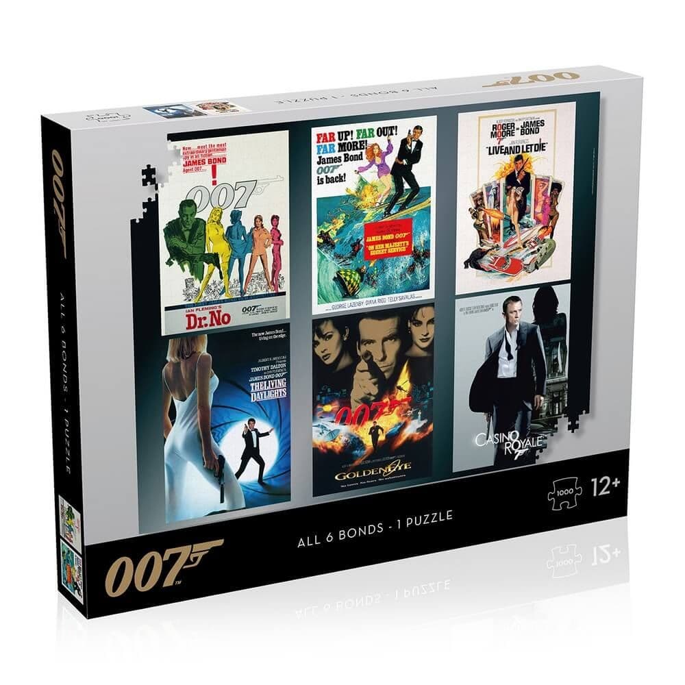Winning Moves - James Bond Puzzle Actor Debut  Poster - 1000 Piece Jigsaw Puzzle