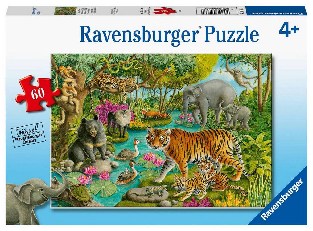 Ravensburger - Animals of India - 60 Piece Jigsaw Puzzle