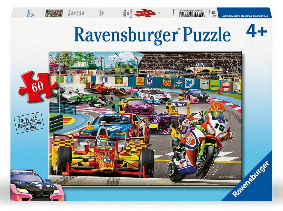 Ravensburger - Racetrack Rally - 60 Piece Jigsaw Puzzle