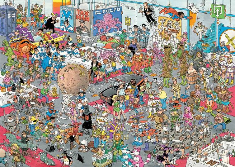 Jan Van Haasteren - Give us Some Space & All Dressed Up - 2 x 1000 Piece Jigsaw Puzzle