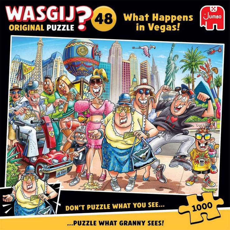 Wasgij - Original 48 What Happens in Vegas! - 1000 Piece Jigsaw Puzzle