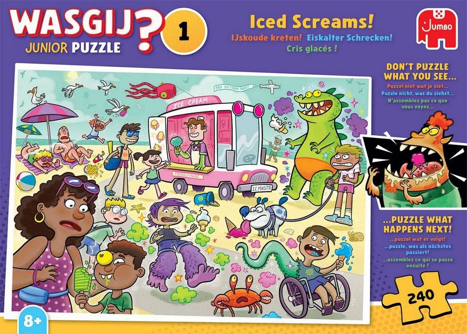 Wasgij - Junior 1 Iced Creams! - 240 Piece Jigsaw Puzzle