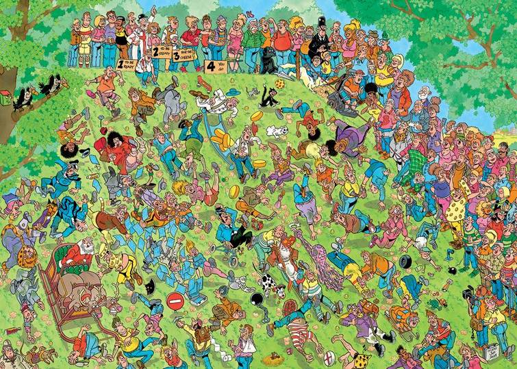 Jan Van Haasteren - Seize the Cheese! - 1000 Piece Jigsaw Puzzle