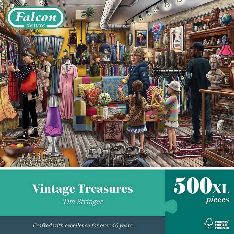 Falcon de Luxe - Vintage Treasures - 500XL Piece Jigsaw Puzzle