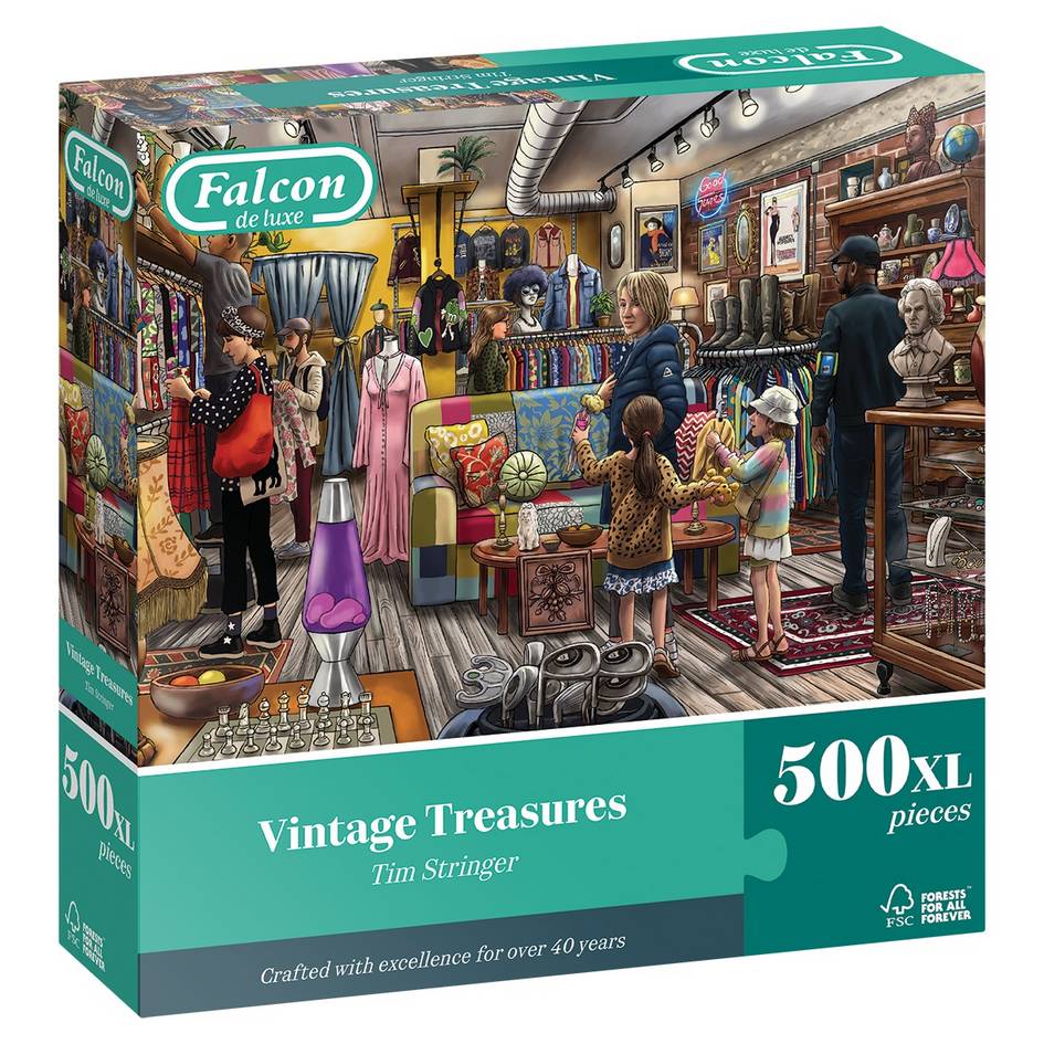 Falcon de Luxe - Vintage Treasures - 500XL Piece Jigsaw Puzzle