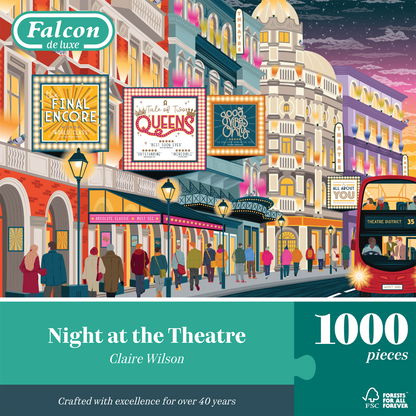 Falcon de Luxe - Night at the Theatre - 1000 Piece Jigsaw Puzzle