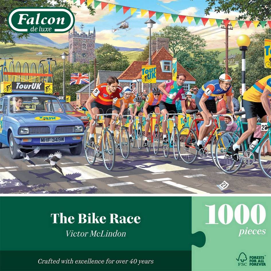 Falcon de Luxe - The Bike Race - 1000 Piece Jigsaw Puzzle