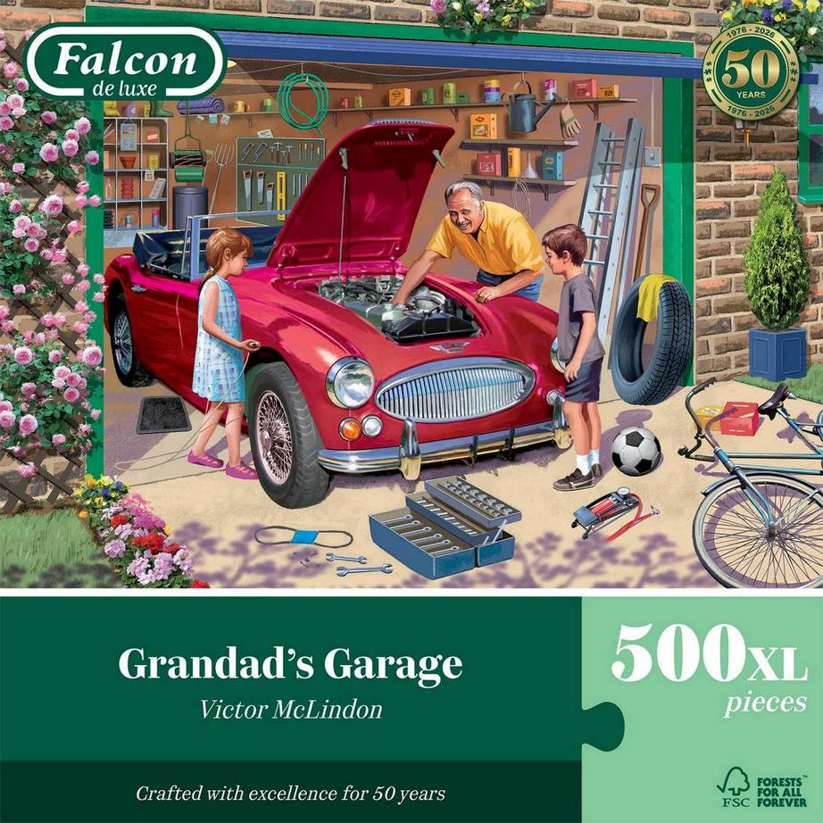 Falcon De Luxe - Grandads Garage - 500XL Piece Jigsaw Puzzle