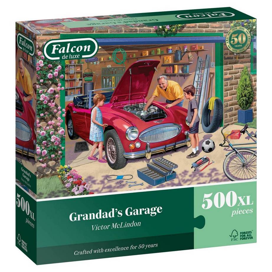 Falcon De Luxe - Grandads Garage - 500XL Piece Jigsaw Puzzle