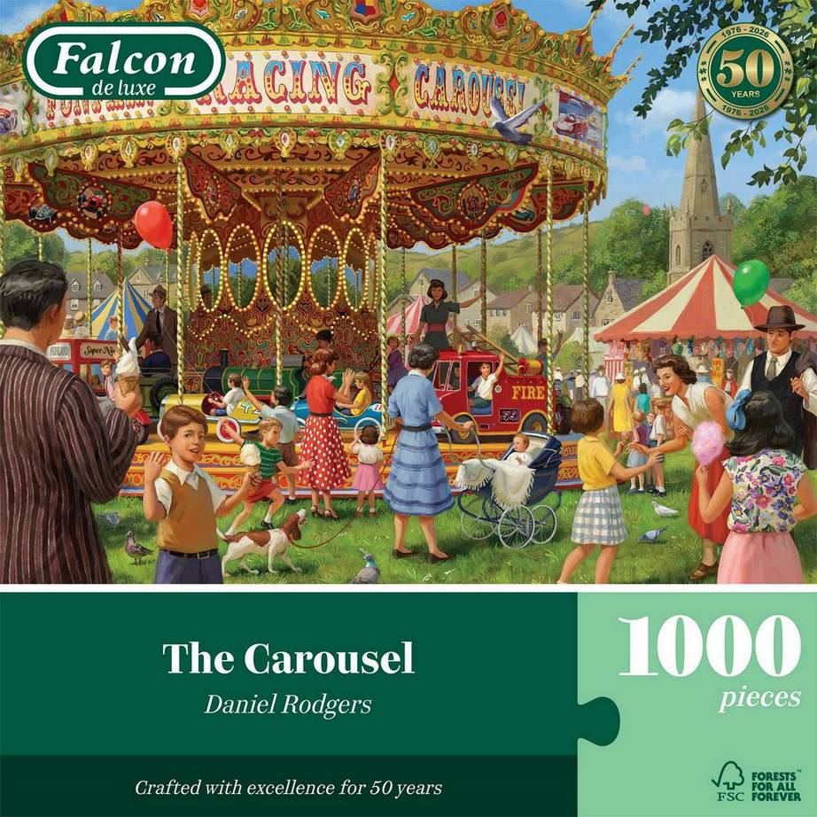 Falcon De Luxe - The Carousel - 1000 Piece Jigsaw Puzzle