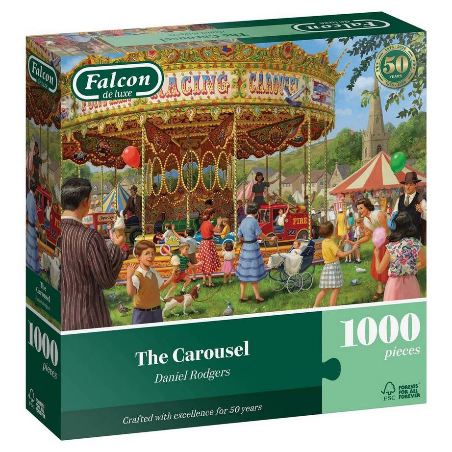Falcon De Luxe - The Carousel - 1000 Piece Jigsaw Puzzle