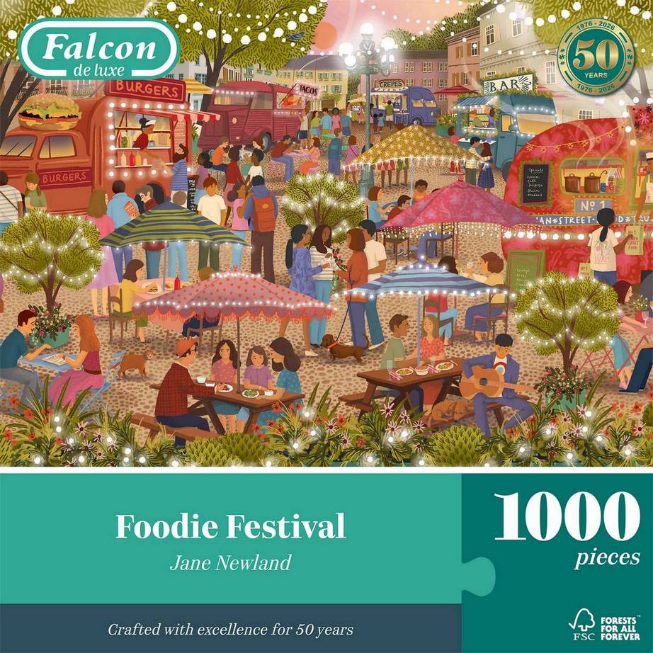 Falcon De Luxe - Foodie Festival - 1000 Piece Jigsaw Puzzle