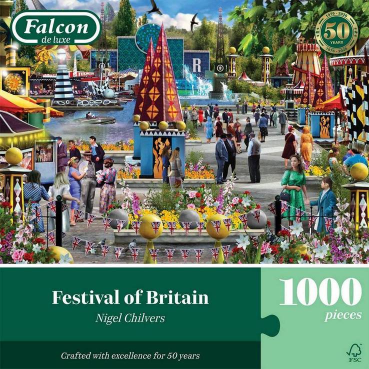 Falcon de Luxe - Festival of Britain - 1000 Piece Jigsaw Puzzle