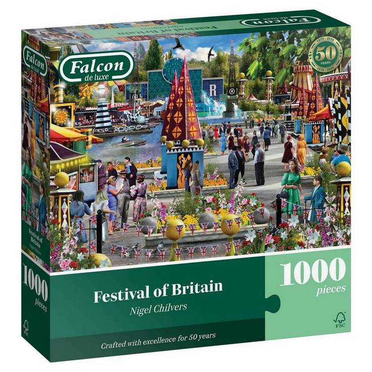 Falcon de Luxe - Festival of Britain - 1000 Piece Jigsaw Puzzle
