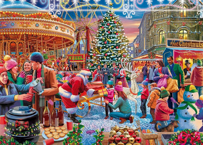 Falcon de Luxe - Christmas Comes to Town - Advent Calendar - 1008 Piece Jigsaw Puzzle