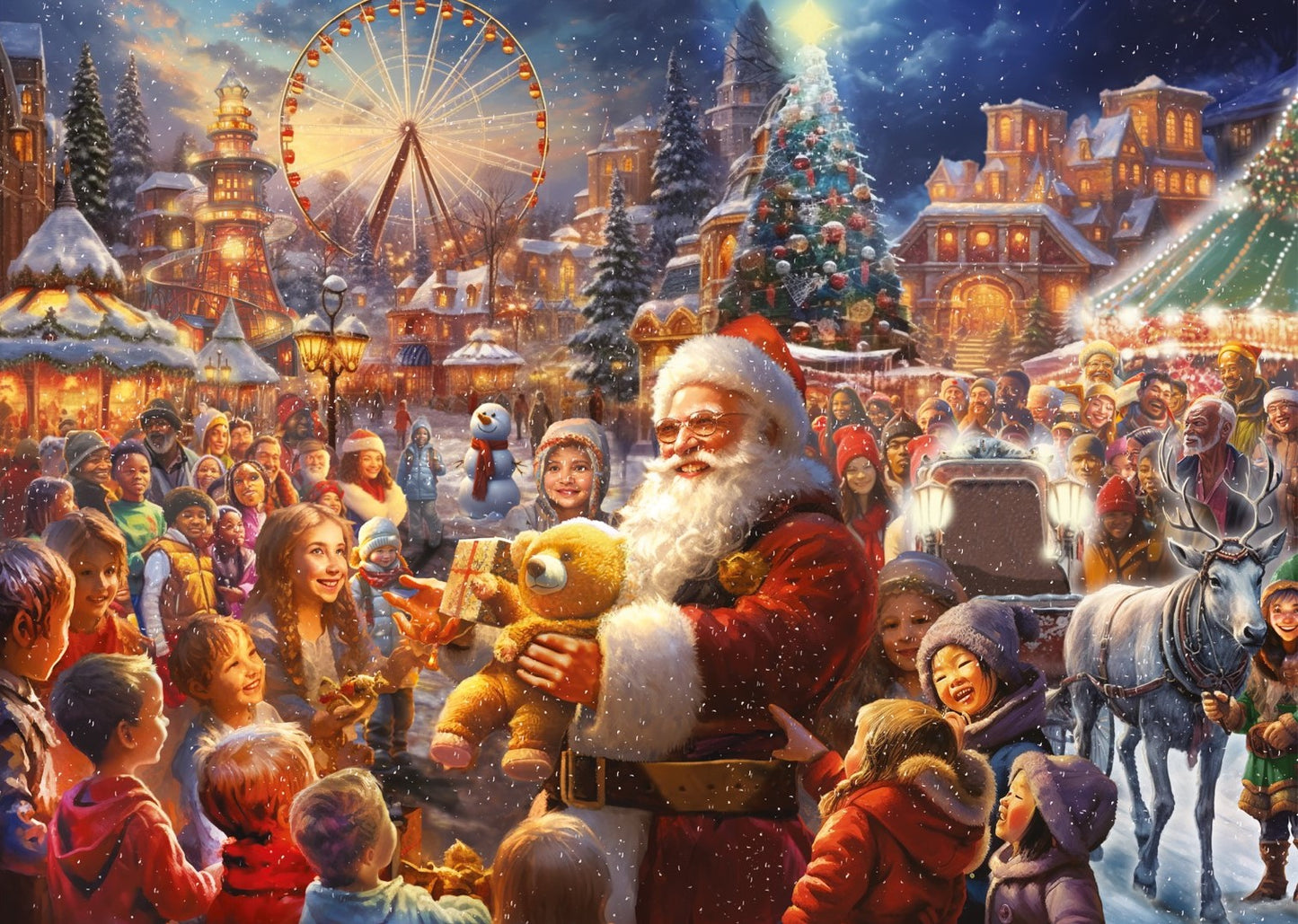 Falcon de Luxe - Christmas Wonderland - 1000 Piece Jigsaw Puzzle