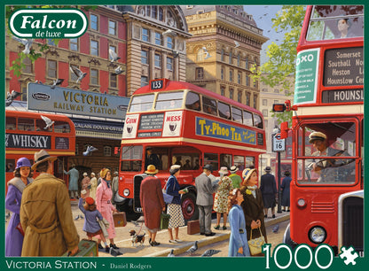 Falcon de Luxe - Victoria Station - 1000 Piece Jigsaw Puzzle