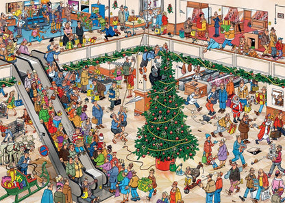 Jan Van Haasteren - Christmas Mall - 1000 Piece Jigsaw Puzzle