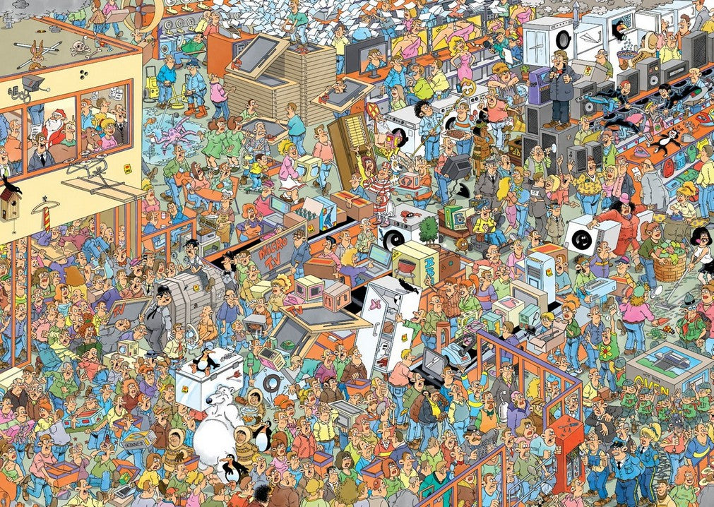 Jan Van Haasteren - Black Friday - 1000 Piece Jigsaw Puzzle