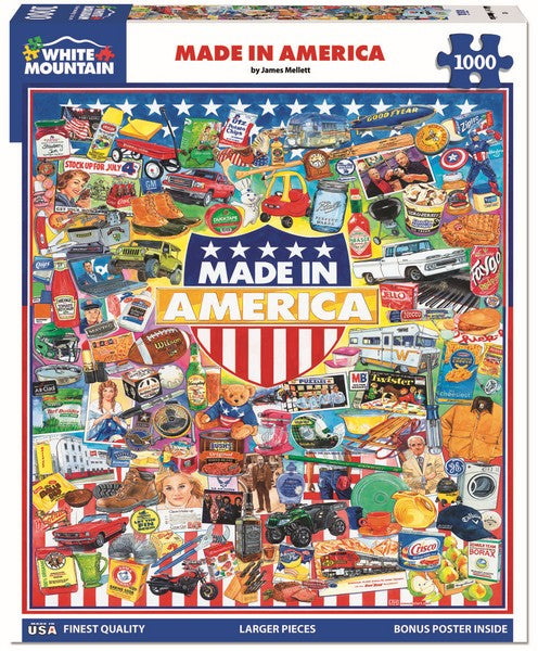 White Mountain - Made In America - 1000 Piece Jigsaw Puzzle