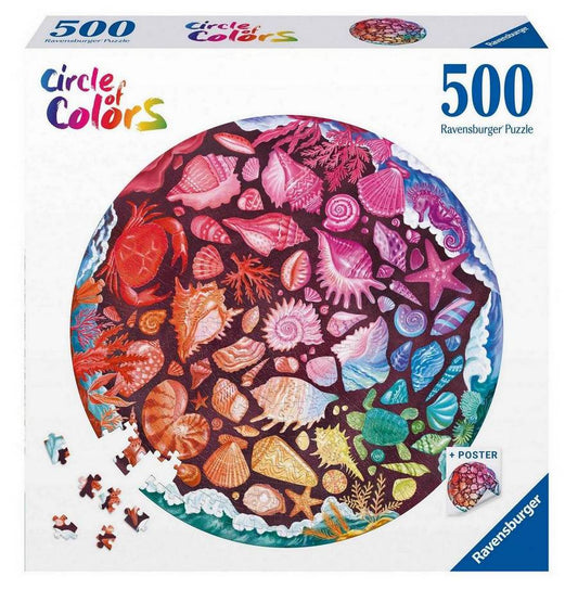 Ravensburger - Seashells Circular - 500 Piece Jigsaw Puzzle