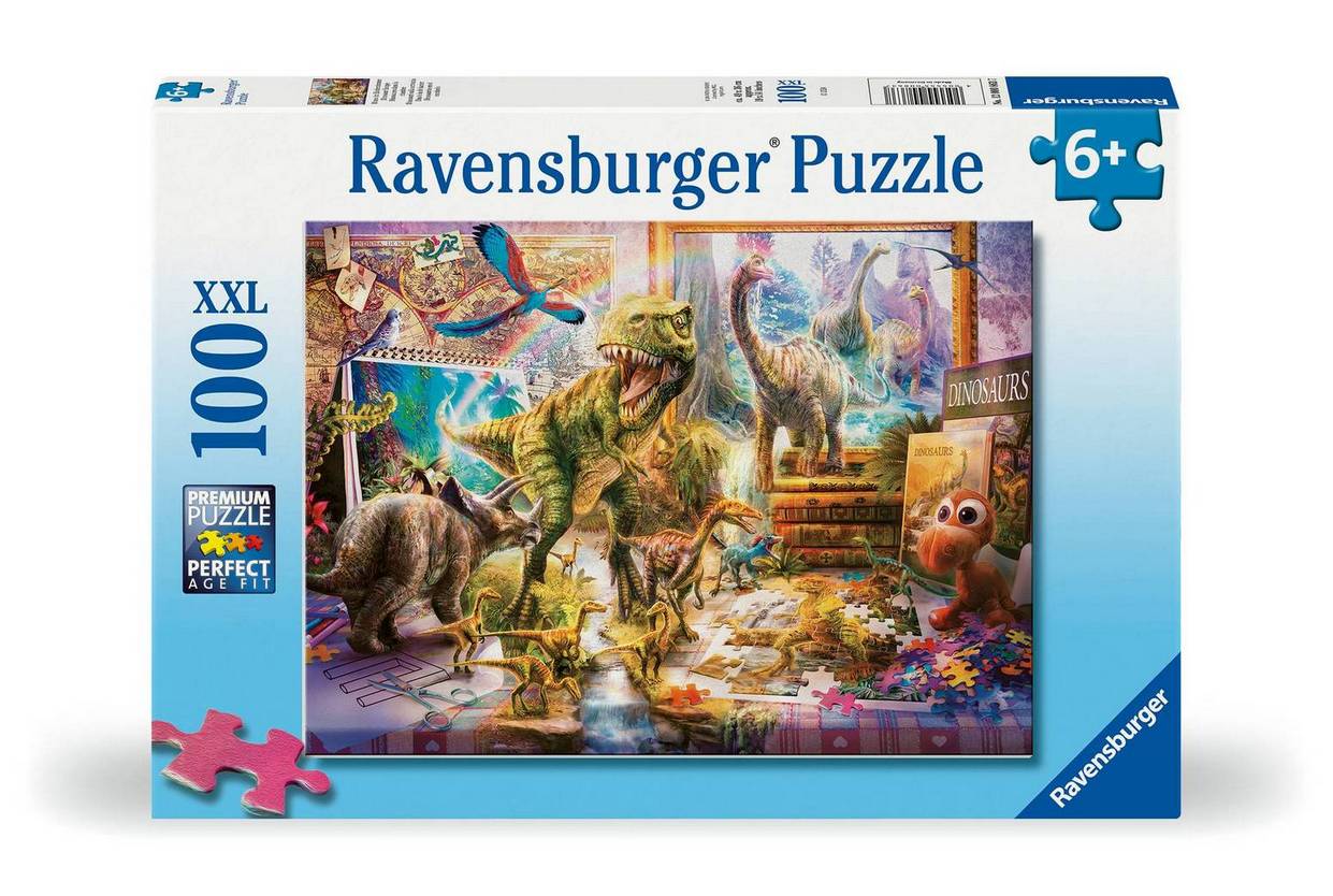 Ravensburger - Dino Toys Come to Life - 100XXL Piece Jigsaw Puzzle