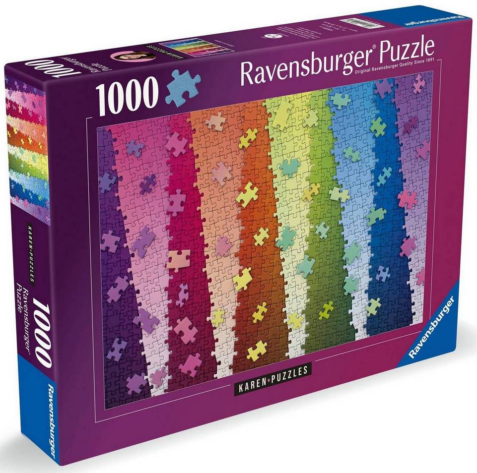 Ravensburger - Colours on Colours - Karen Puzzles - 1000 Piece Jigsaw Puzzle