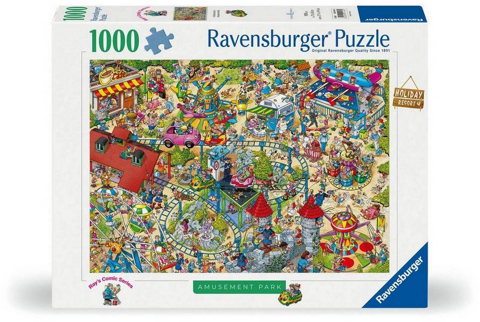 Ravensburger - Rays Comic Series - Holiday Resort No 4 - The Amusement Park - 1000 Piece Jigsaw Puzzle