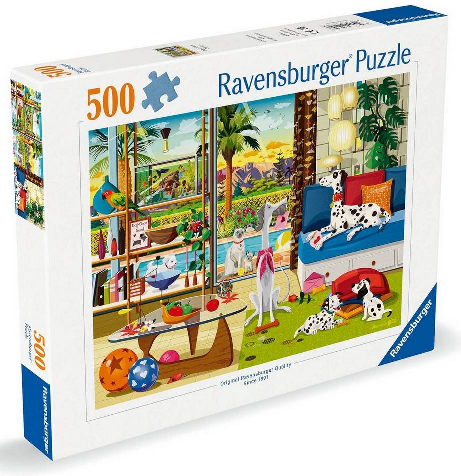 Ravensburger - Pets of Palm Springs - 500 Piece Jigsaw Puzzle