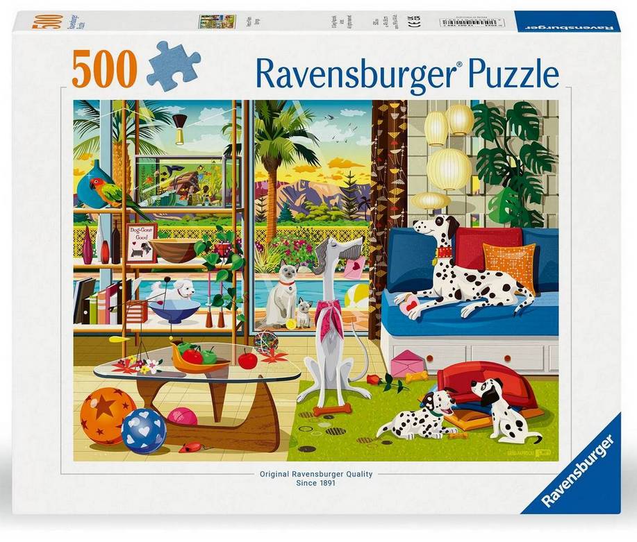 Ravensburger - Pets of Palm Springs - 500 Piece Jigsaw Puzzle