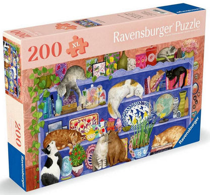 Ravensburger - Cats on Shelf - 200XL Piece Jigsaw Puzzle