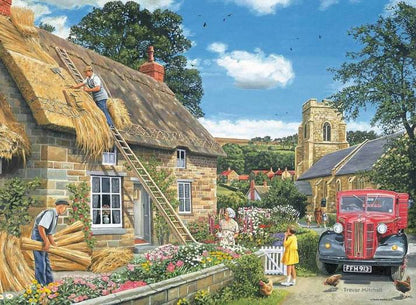 Ravensburger - Happy Days No 9  Village Life - 4 x 500 Piece Jigsaw Puzzle