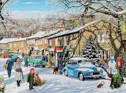 Ravensburger - Happy Days No 9  Village Life - 4 x 500 Piece Jigsaw Puzzle