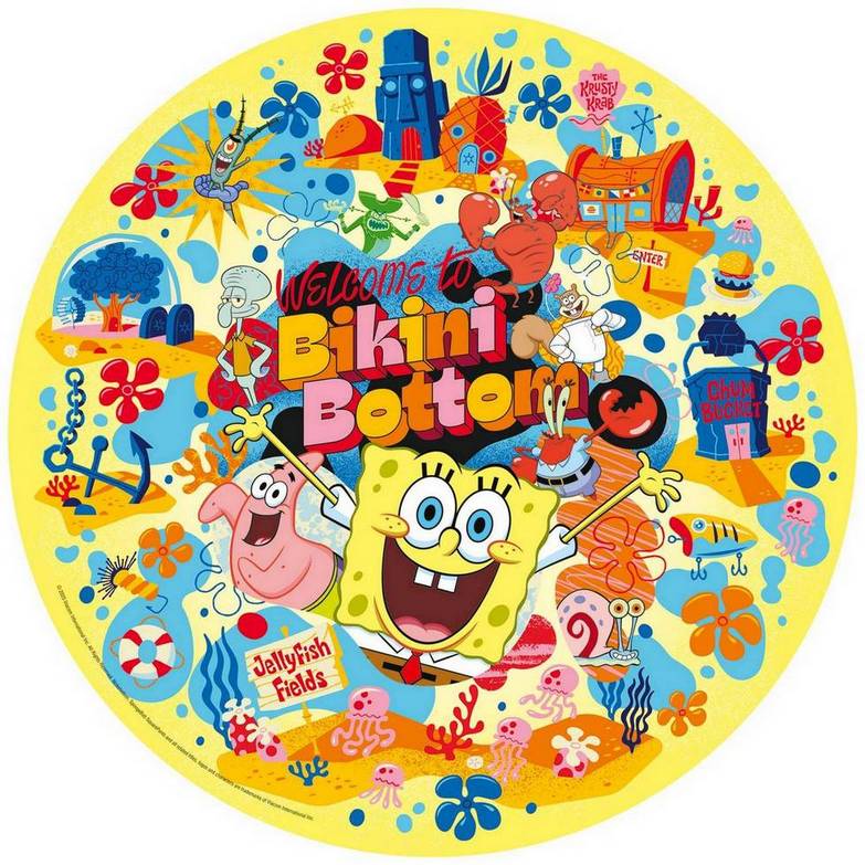 Ravensburger - Spongebob Squarepants Circular - 500 Piece Circular Jigsaw Puzzle