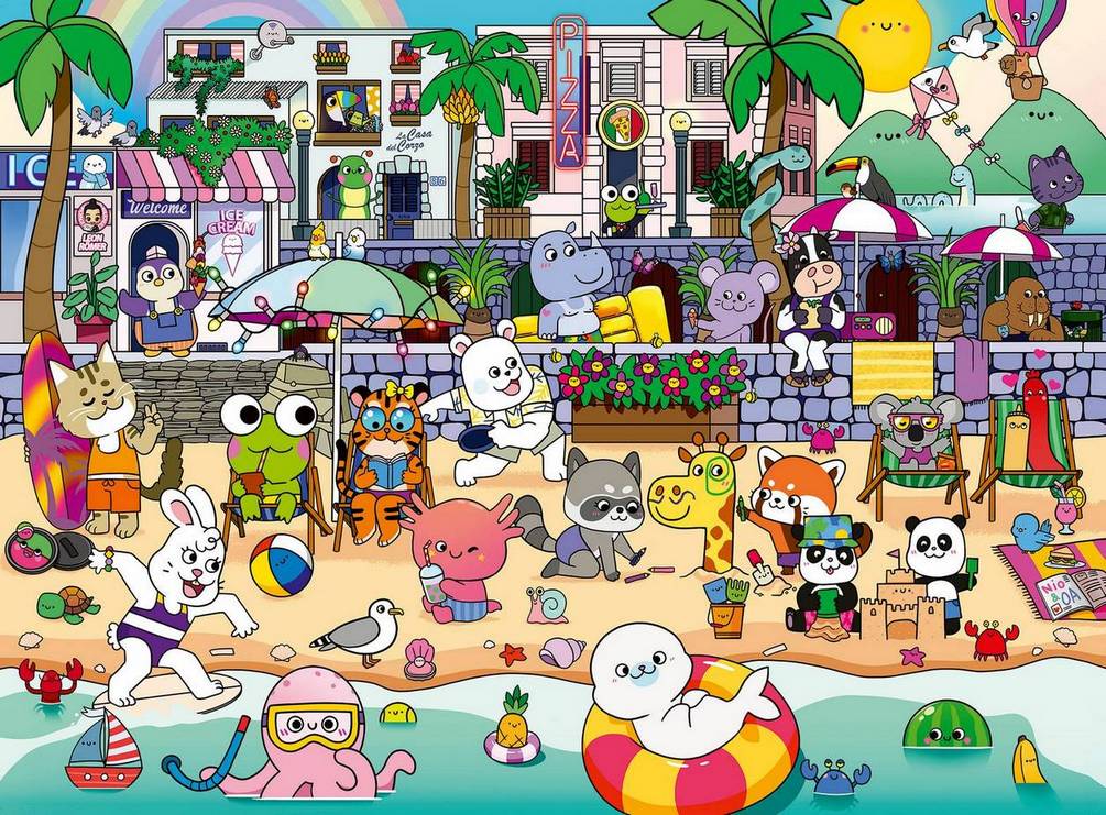 Ravensburger - Kawaii Coastline - 150XXL Piece Jigsaw Puzzle