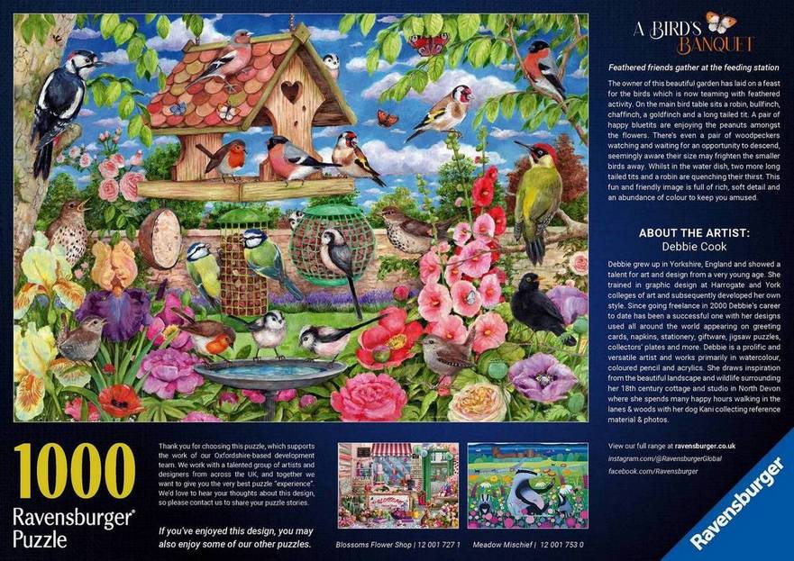 Ravensburger - A Birds Banquet - 1000 Piece Jigsaw Puzzle