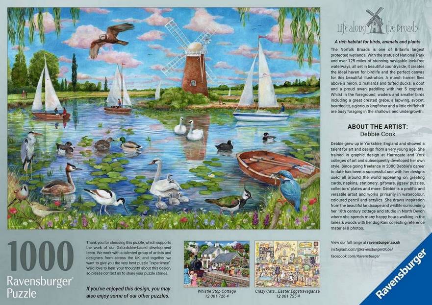 Ravensburger - Life along the Broads - 1000 Piece Jigsaw Puzzle