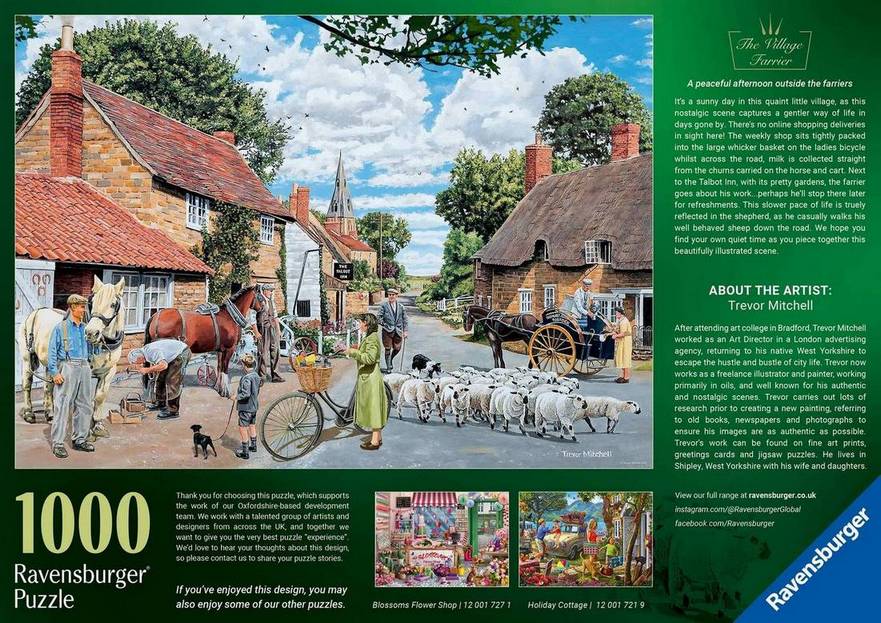 Ravensburger - The Village Farrier - 1000 Piece Jigsaw Puzzle