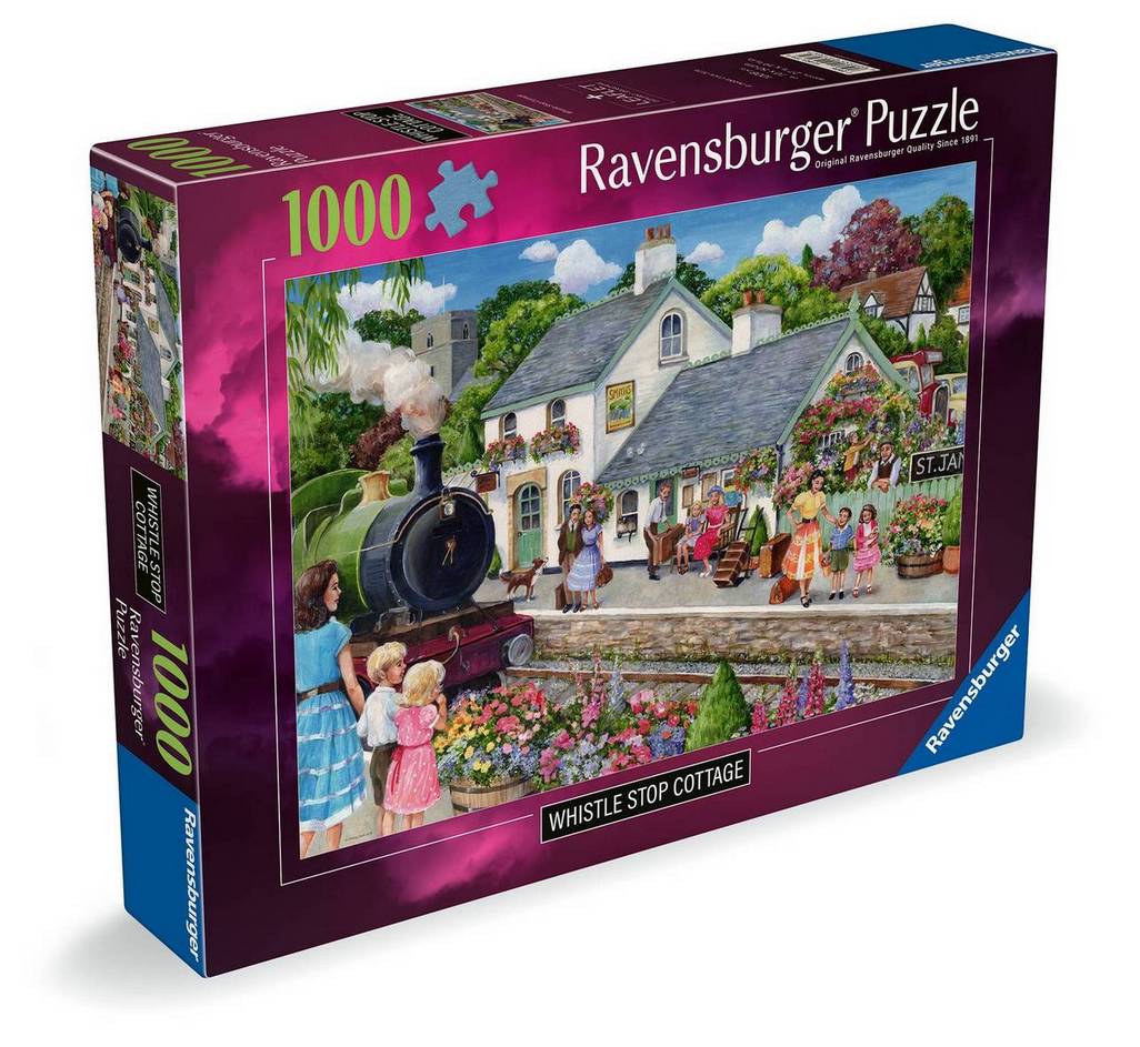 Ravensburger - Whistle Stop Cottage - 1000 Piece Jigsaw Puzzle
