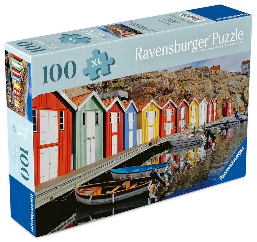 Ravensburger - Colourful Houses of Sweden - 100XL Piece Jigsaw Puzzle