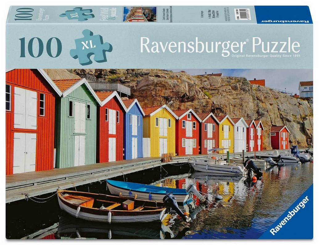 Ravensburger - Colourful Houses of Sweden - 100XL Piece Jigsaw Puzzle