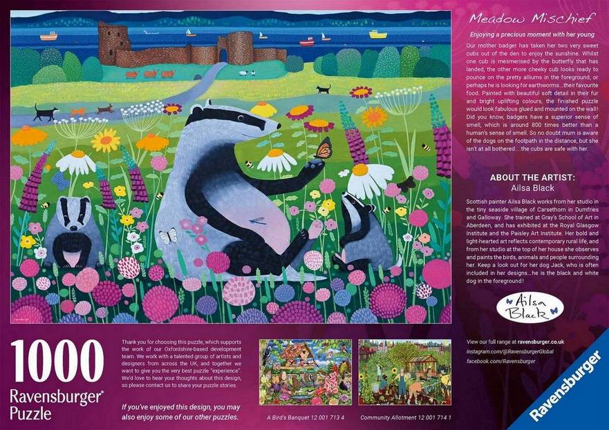 Ravensburger - Meadow Mischief - 1000 Piece Jigsaw Puzzle