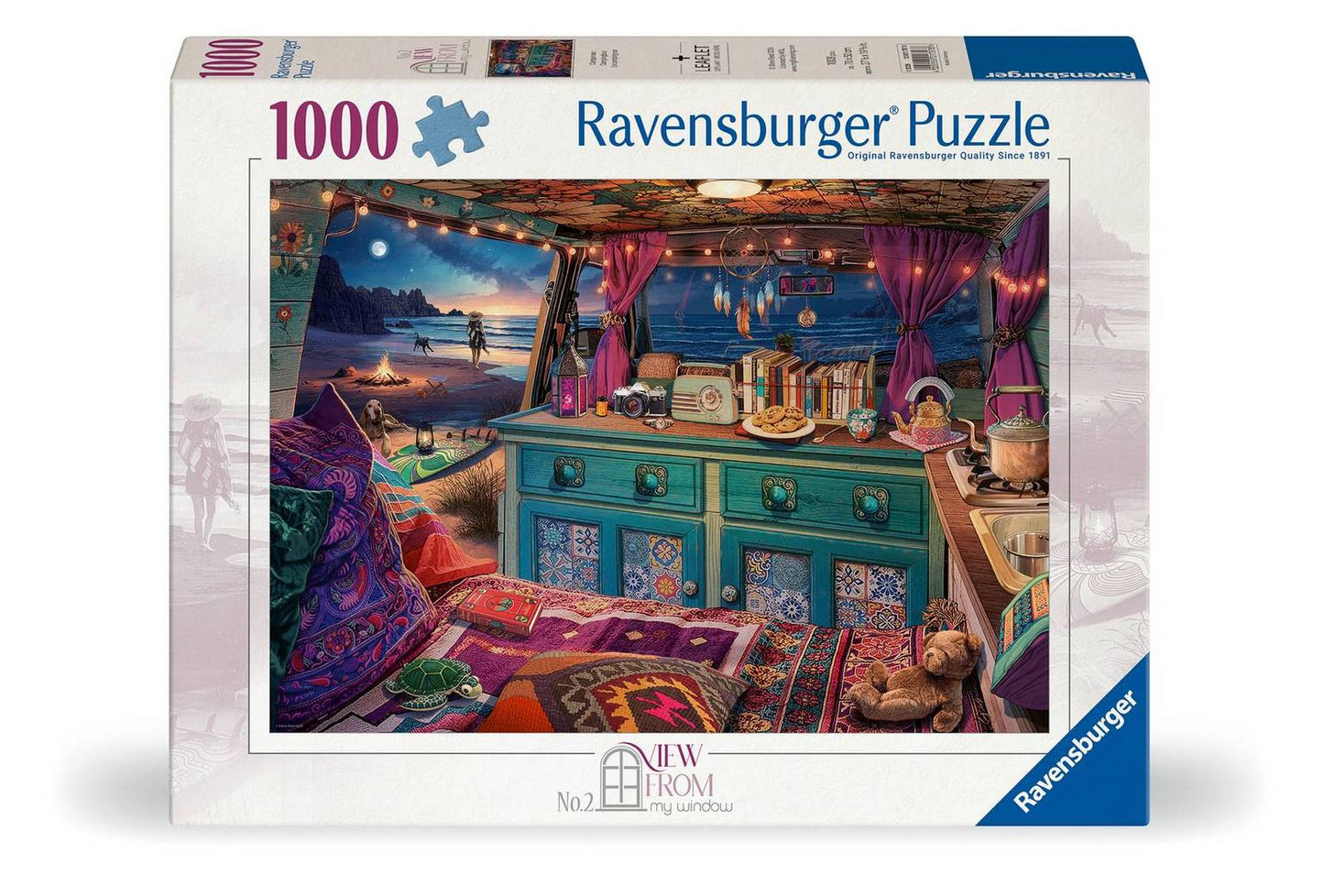 Ravensburger - View from my Window No 2 - Camper Van - 1000 Piece Jigsaw Puzzle